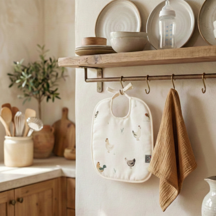 Avis Bavoir à nouer en coton Sevira Kids 2