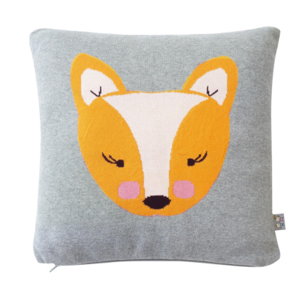 Avis Taie de coussin en tricot de coton, RENARD Sevira Kids 1