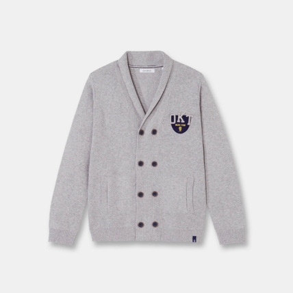 Avis Gilet boutonné gris garçon OKAIDI 1