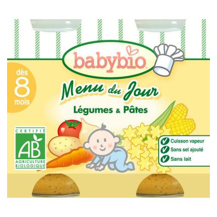 Avis MENU BIO Légumes du soleil-Pâtes 200 g dès 8 mois Babybio 1