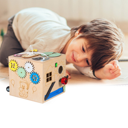 Avis Cube d'activités en bois Montessori Busy TIMEO 3TOYSM 4