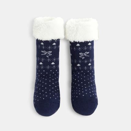 Avis Chaussons-chaussettes antidérapantes bleuse garçon OKAIDI 1