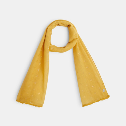 Avis Chèche à motifs irisés jaune fille OKAIDI 1