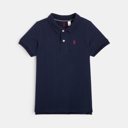 Avis Polo classique bleu garçon OKAIDI 1