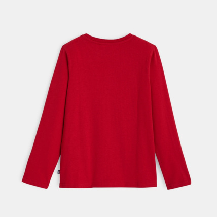 Avis T-shirt manches longues rouge garçon OKAIDI 3