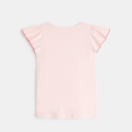 Avis T-shirt à motif fruité "fraise" rose fille OKAIDI 3
