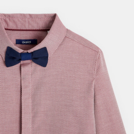 Avis Chemise coton fantaisie et noeud papillon rouge garçon OKAIDI 4