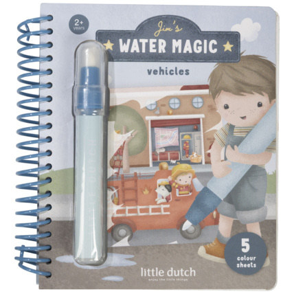 Avis Cahier de coloriage à l'eau Jim Véhicules LITTLE DUTCH 1