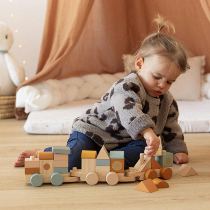 Avis Train en bois empilable en bois FSC® Trois Kilos Sept 5
