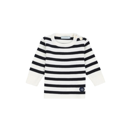 Avis Pull marin rayé "Briac" Baby - laine - Nature/Navire ARMOR-LUX 1