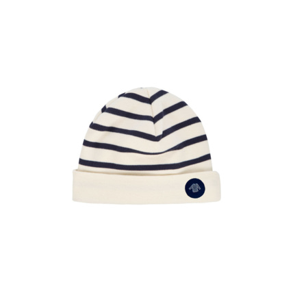 Avis Bonnet "Morgan" Baby - coton épais - Nature/Navire ARMOR-LUX 1