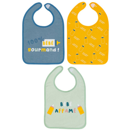 Avis Lot de 3 bavoirs - Bébé gourmand Babycalin 1