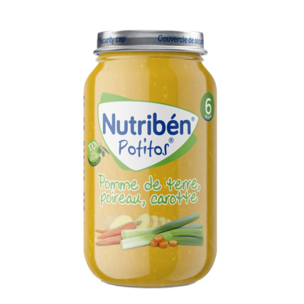 Avis Potito Pommes de terre, poireaux et carottes Nutribén ® 1