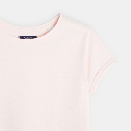 Avis T-shirt pailleté rose fille OKAIDI 2