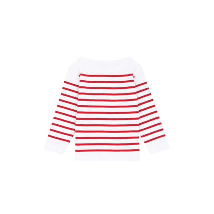 Avis Marinière "Amiral" Kids - coton - Blanc/Braise ARMOR-LUX 3