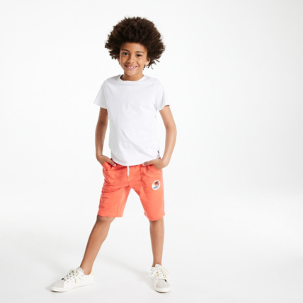Avis Bermuda en molleton orange garçon OKAIDI 1