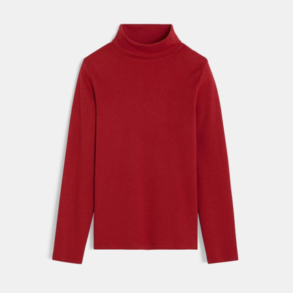 Avis T-shirt col roulé uni rouge garçon OKAIDI 1