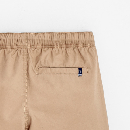 Avis Bermuda slim en toile unie beige garçon OKAIDI 3