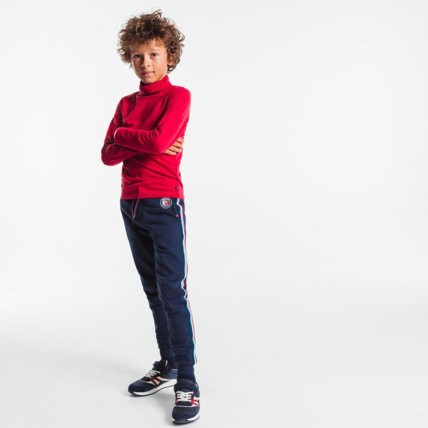 Avis Pantalon de jogging à bandes colorées bleu garçon OKAIDI 1