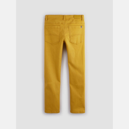 Avis Pantalon slim en toile jaune garçon OKAIDI 2