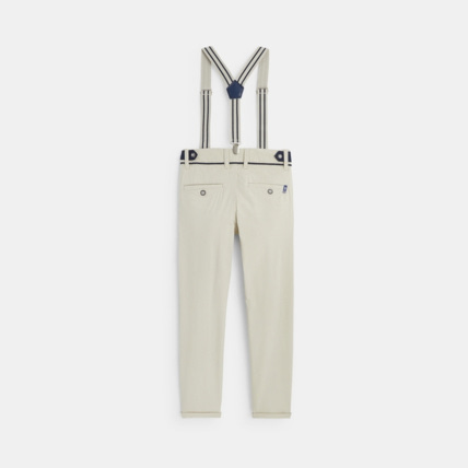 Avis Pantalon à bretelles beige garçon OKAIDI 2