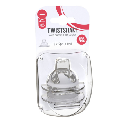Avis Lot de 2 tétines anti-colique à bec en silicone ultra souple TWISTSHAKE 1