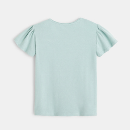 Avis T-shirt imprimé animal point de croix vert fille OKAIDI 4