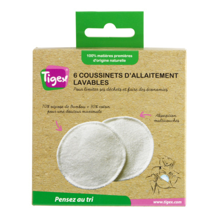 Avis Coussinets d'allaitement lavables Tigex 1