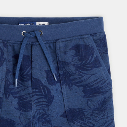 Avis Bermuda slim en molleton imprimé bleu garçon OKAIDI 2