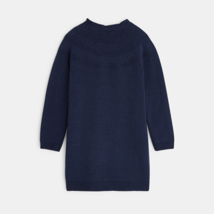 Avis Robe-pull pailletée ajourée bleue fille OKAIDI 4