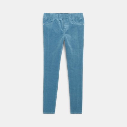 Avis Treggings en velours stretch bleu fille OKAIDI 2