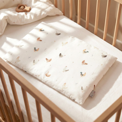 Avis Oreiller plat réversible en satin de coton Sevira Kids 2