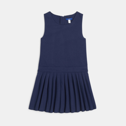 Avis Robe chasuble plissée bleue fille OKAIDI 1