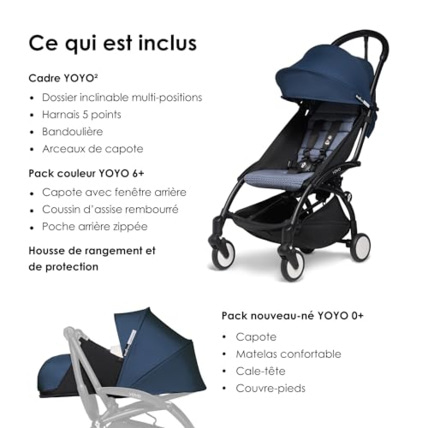Avis Poussette complète YOYO² 6+  avec YOYO Pack nouveau-né 0+& Pack 6+ Stokke 2