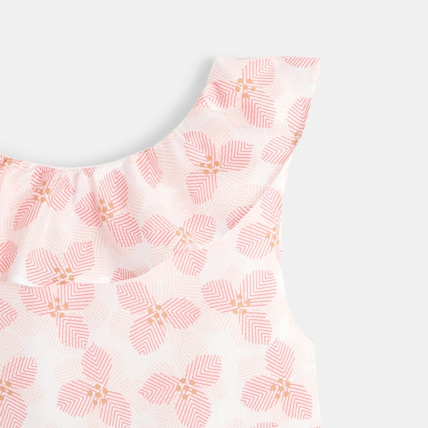 Avis Robe imprimée à col volanté rose fille OKAIDI 4