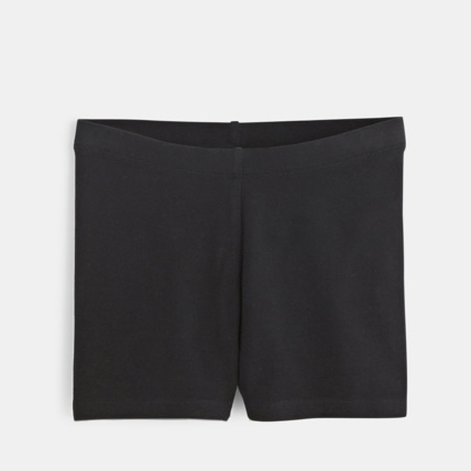 Avis Shorty uni en jersey noir fille OKAIDI 1