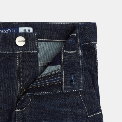 Avis Bermuda en jean bleu garçon OKAIDI 2