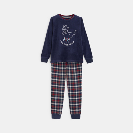 Avis Pyjama 2 pièces Renne bleu garçon OKAIDI 1