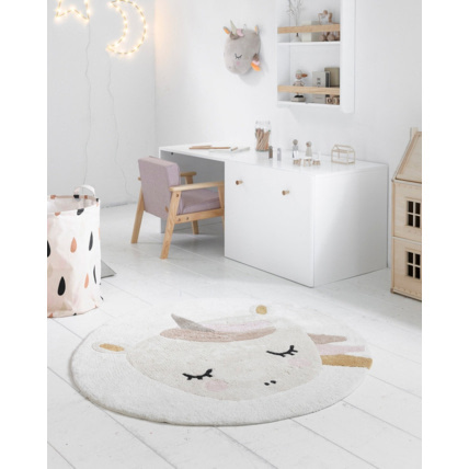 Avis Tapis rond enfant lavable Licorne Lara Petite Amélie 3