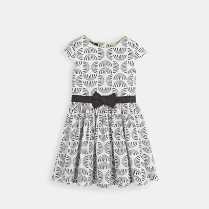 Avis Robe chic imprimée grise fille OKAIDI 3