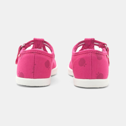 Avis Tennis ballerines toile imprimée roses fille OKAIDI 4