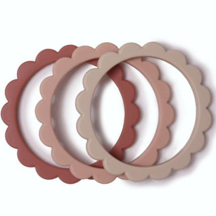 Avis Lot de 3 bracelets de dentition Flower MUSHIE 1