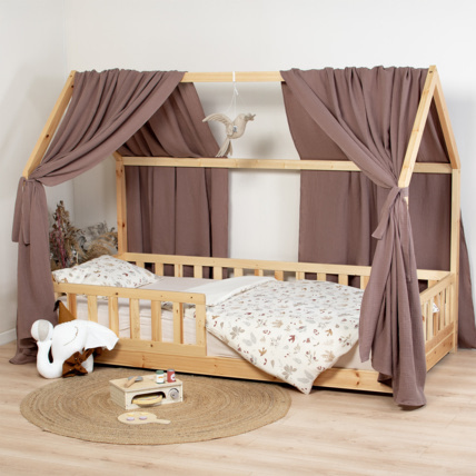 Avis Set double ciel de lit cabane en gaze de coton Sevira Kids 5