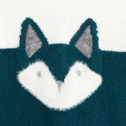 Avis Pull fluffy à col rond vert fille OKAIDI 2