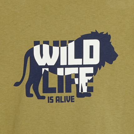 Avis T-shirt à message "Wild life is alive" vert garçon OKAIDI 3