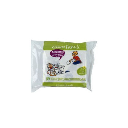 Avis Lingettes visage, mains et fesses CASINO 1