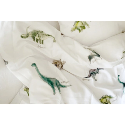 Avis Housse de couette en satin de coton - Dinosaures Mon Lit Cabane 4