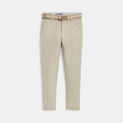 Avis Pantalon chino slim uni OKAIDI 1