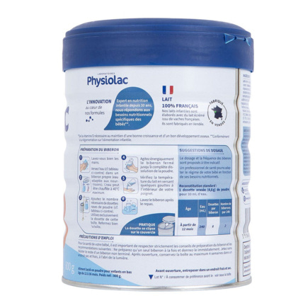 Avis Lait en Poudre 3 Physiolac 2