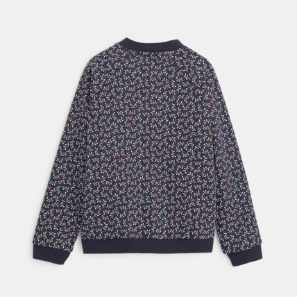 Avis Sweat-shirt zippé imprimé bleu fille OKAIDI 3